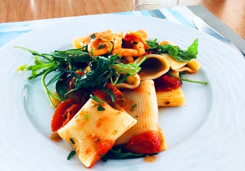 First course on the table