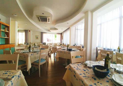 Tables in the dining room